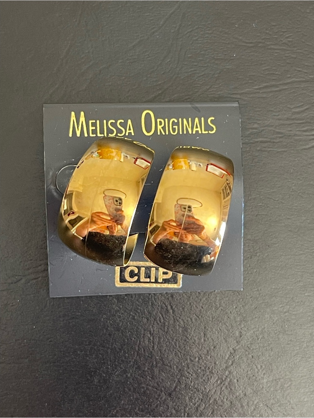New Gold tone hoop Clip-On Earrings
